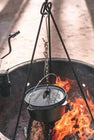 Stansport Pre-Seasoned Cast Iron Dutch Oven Flat Bottom-2 QT