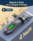 oneisall Quiet Cat Clippers for Matted & Long Hair – 2-Speed Cordless Pet Grooming Trimmer – Free Shipping