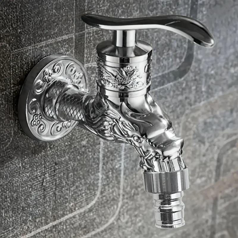 Antique Bronze Wall Mount Washing Machine Faucet Single Cold Water Mop Pool Tap Valve