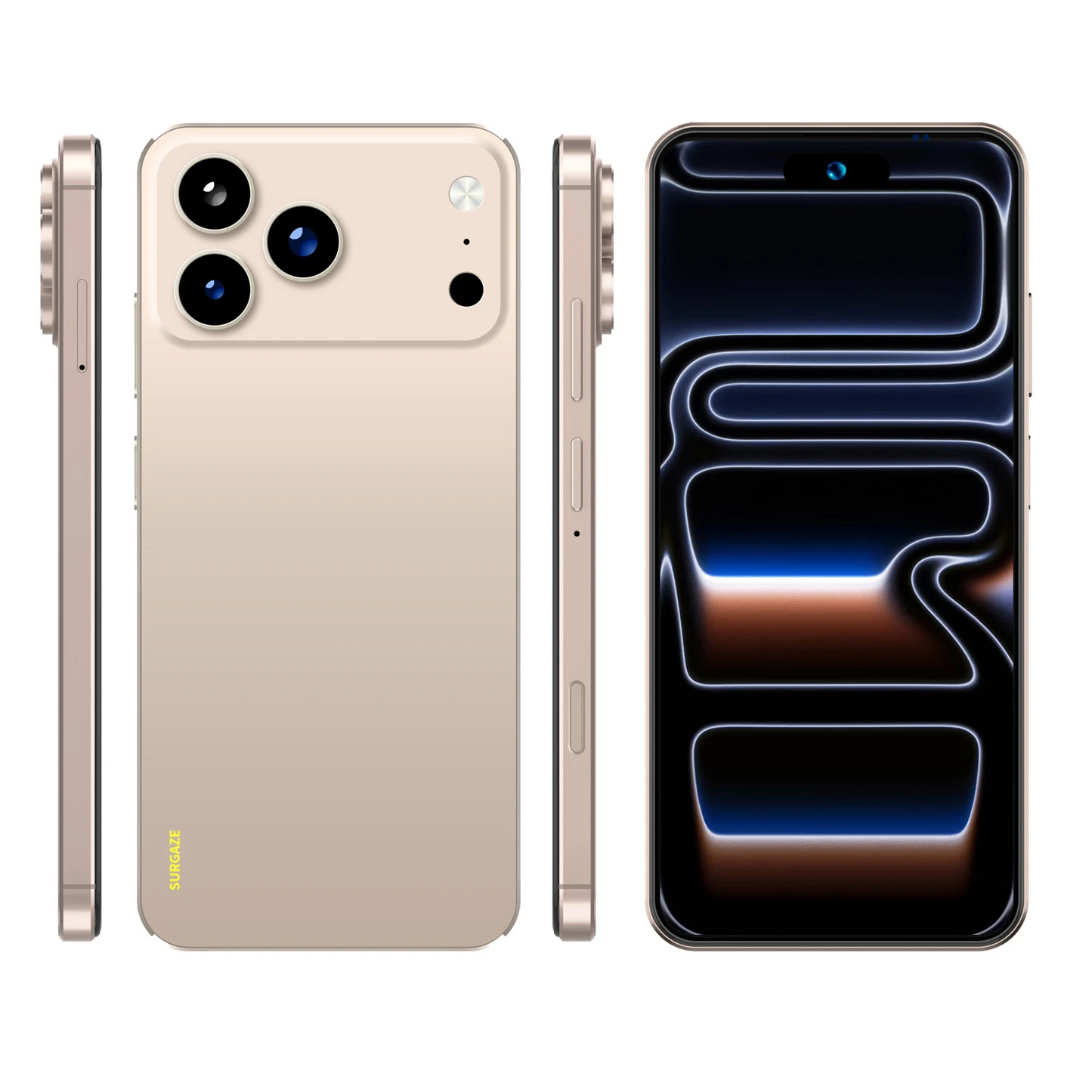 SURGAZE i17 Pro Max 5G Smartphone – Android 12, 12GB RAM, 512GB ROM, 5300mAh Battery