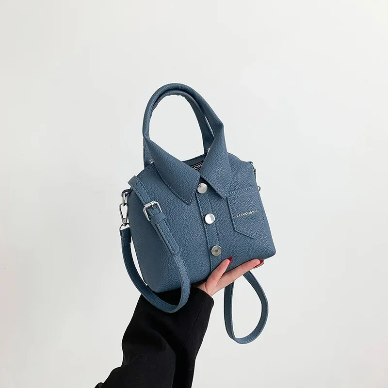 PU Square Compact Shoulder and Crossbody Bags Zipper Unique Design High Quality Hand Bags for Women 2026 Designer Style Bolso