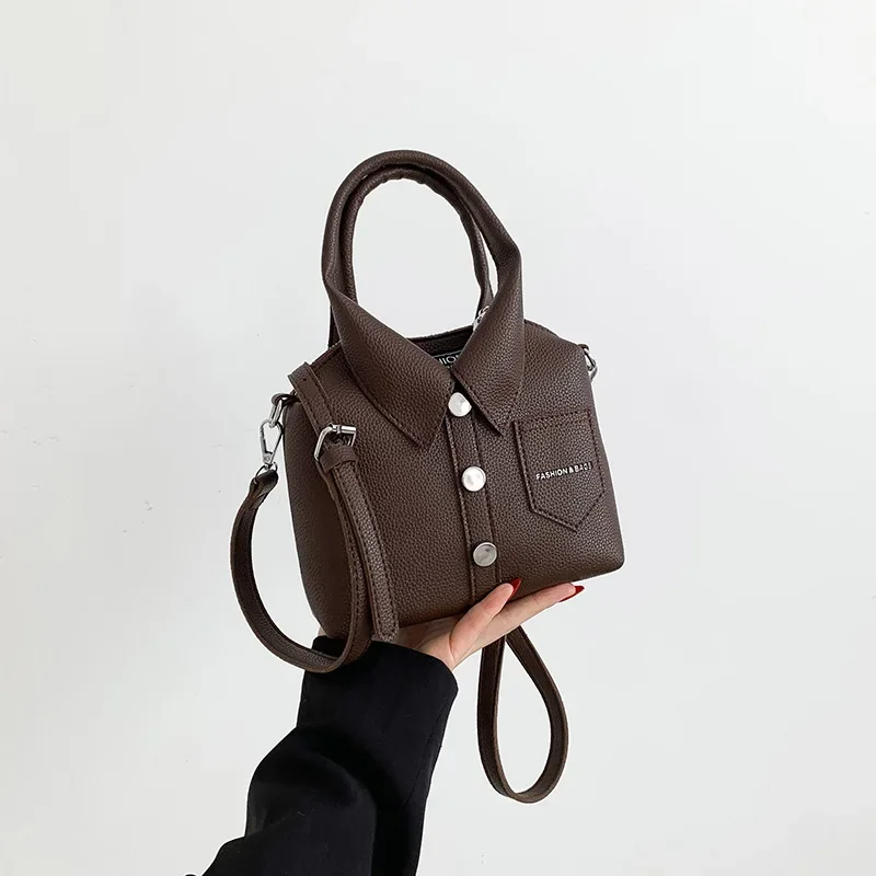 PU Square Compact Shoulder and Crossbody Bags Zipper Unique Design High Quality Hand Bags for Women 2026 Designer Style Bolso