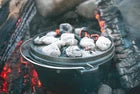 Stansport Pre-Seasoned Cast Iron Dutch Oven Flat Bottom-2 QT
