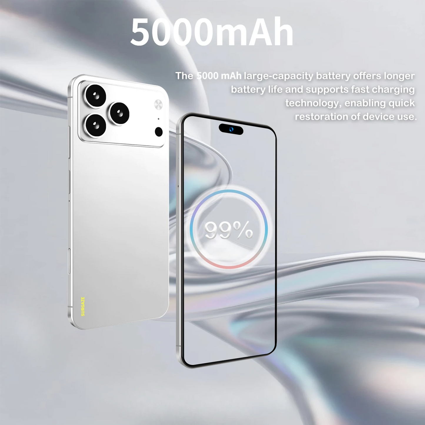 SURGAZE i17 Pro Max 5G Smartphone – Android 12, 12GB RAM, 512GB ROM, 5300mAh Battery