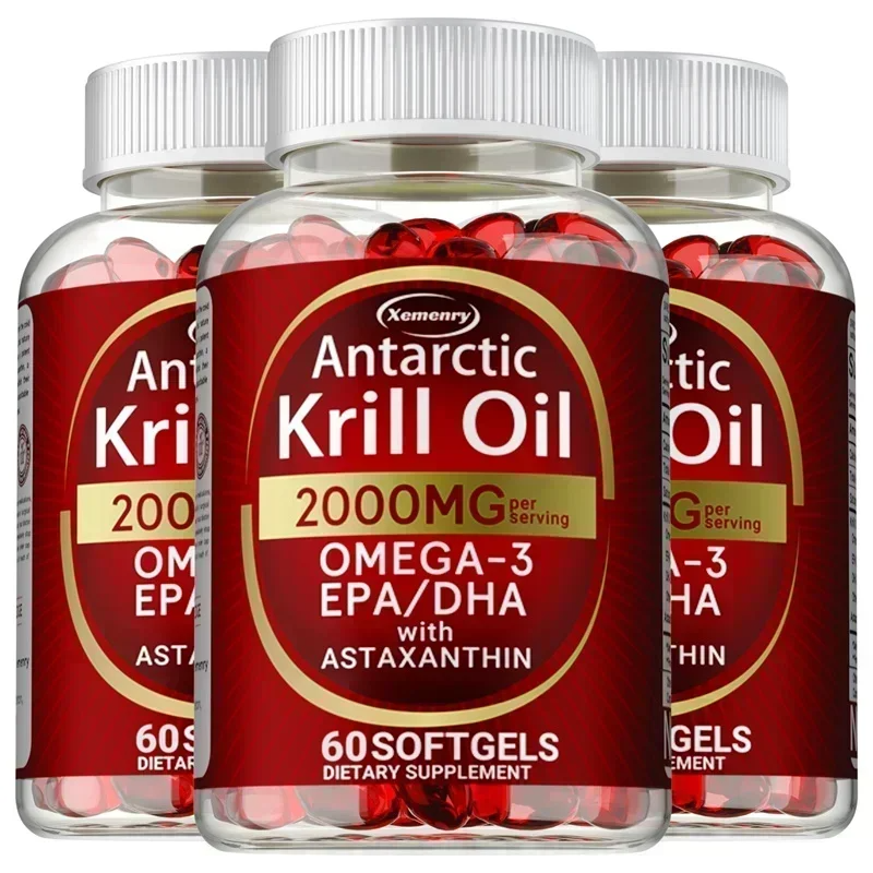 Antarctic Krill Oil Capsules – Brain Joint Heart & Immune Support  | Free Shipping