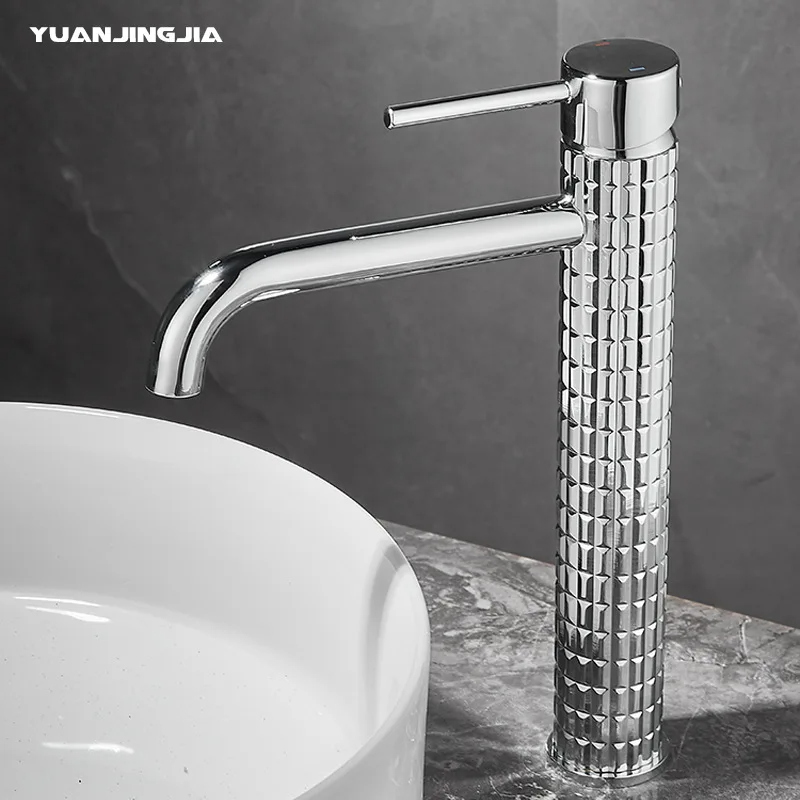 Brushed Gold All Copper Light Luxury Basin Faucet | Hot & Cold Bathroom Washbasin Tap | Free Shipping
