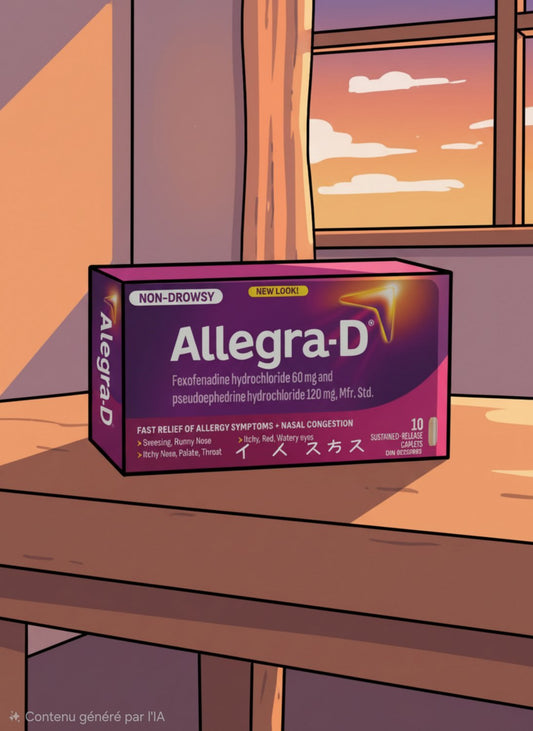 Allegra D  30 cap ALLERGY RELIEF ALLERGY + CONGESTION RELIEF From canadaOther Products from from-canada-to-us (View All)