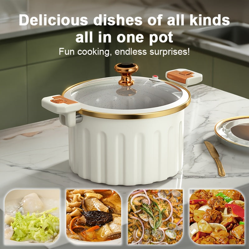 Large Enamel Stew Pot with Double Handles | Nonstick Multifunctional Soup & Stock Pot | Kitchen Cookware | FREE SHIPPING