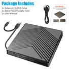 External CD DVD Drive, USB 3.0 Player Burner Writer, Ship From USA- for PC Laptop Windows 11