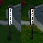 Lighting House Number Light, Solar Address Sign Light with Stake
