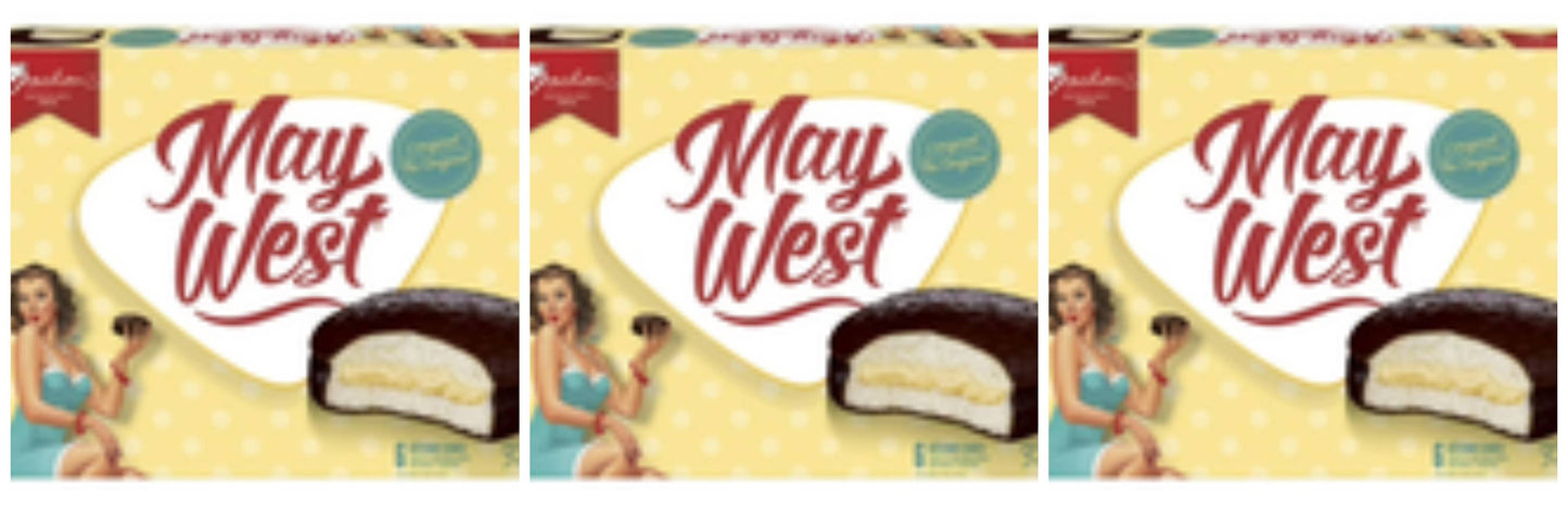 Vachon May West The Original Cakes 324g – 3 Pack Chocolate Snack Cakes – Free Shipping