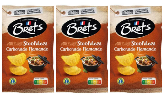 3X Brets Chips Flemish Carbonade 125g – Made in France – Free Shipping