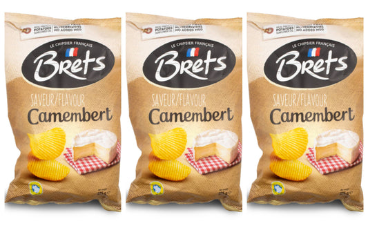 3X Brets Camembert Cheese Chips 125g – Made in France – Free Shipping