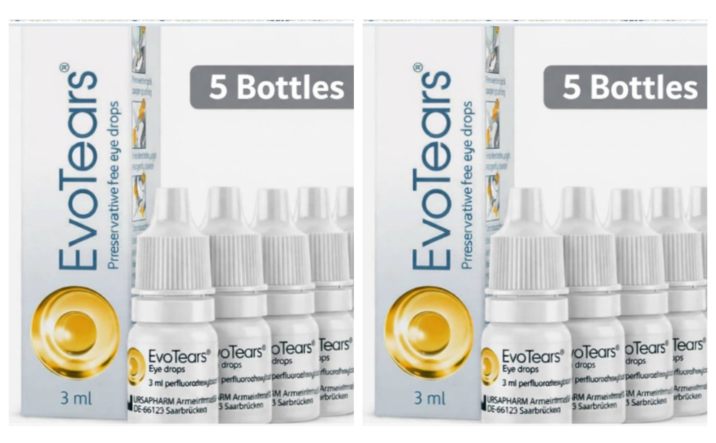 Evotears Eye Drops 3ml- from Germany ,10 btls (Copie)