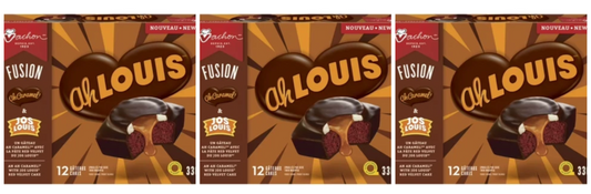 Vachon Ah Louis The Original Cakes 12 Pack 336g  X 3– Cream Filled Snack Cakes – Free Shipping