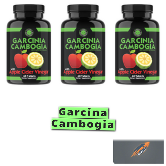 THE Best  Weight Loss Garcinia Cambogia w. Apple Cider Vinegar Fat Burner (3-PK)
