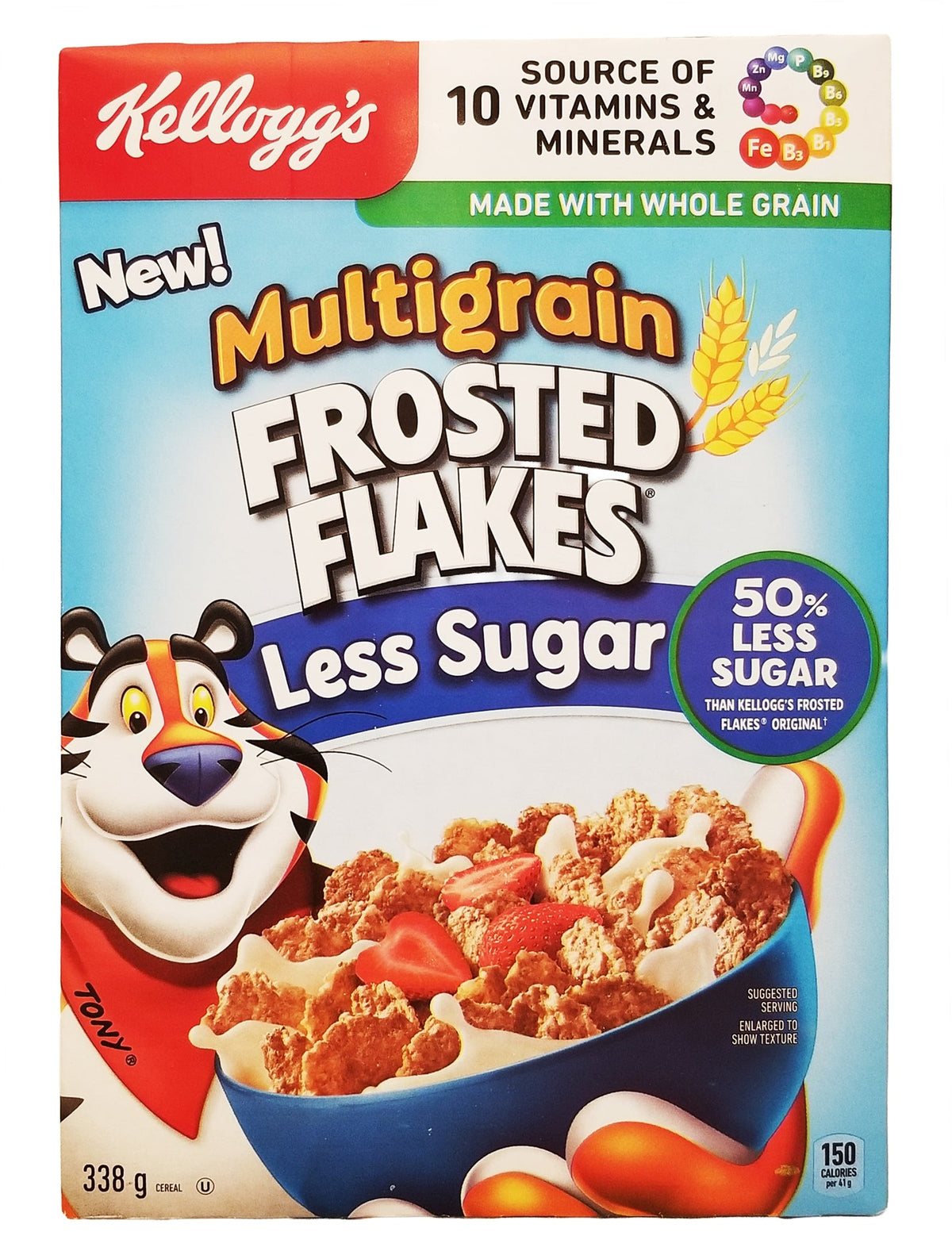 Kellogg's Multigrain Frosted Flakes Less Sugar Cereal 338g (12 oz)