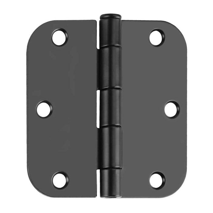 18 Pack Matte Black Door Hinges 3.5" x 3.5" – Interior Door Hinges with Screws, Durable Steel, Smooth Operation