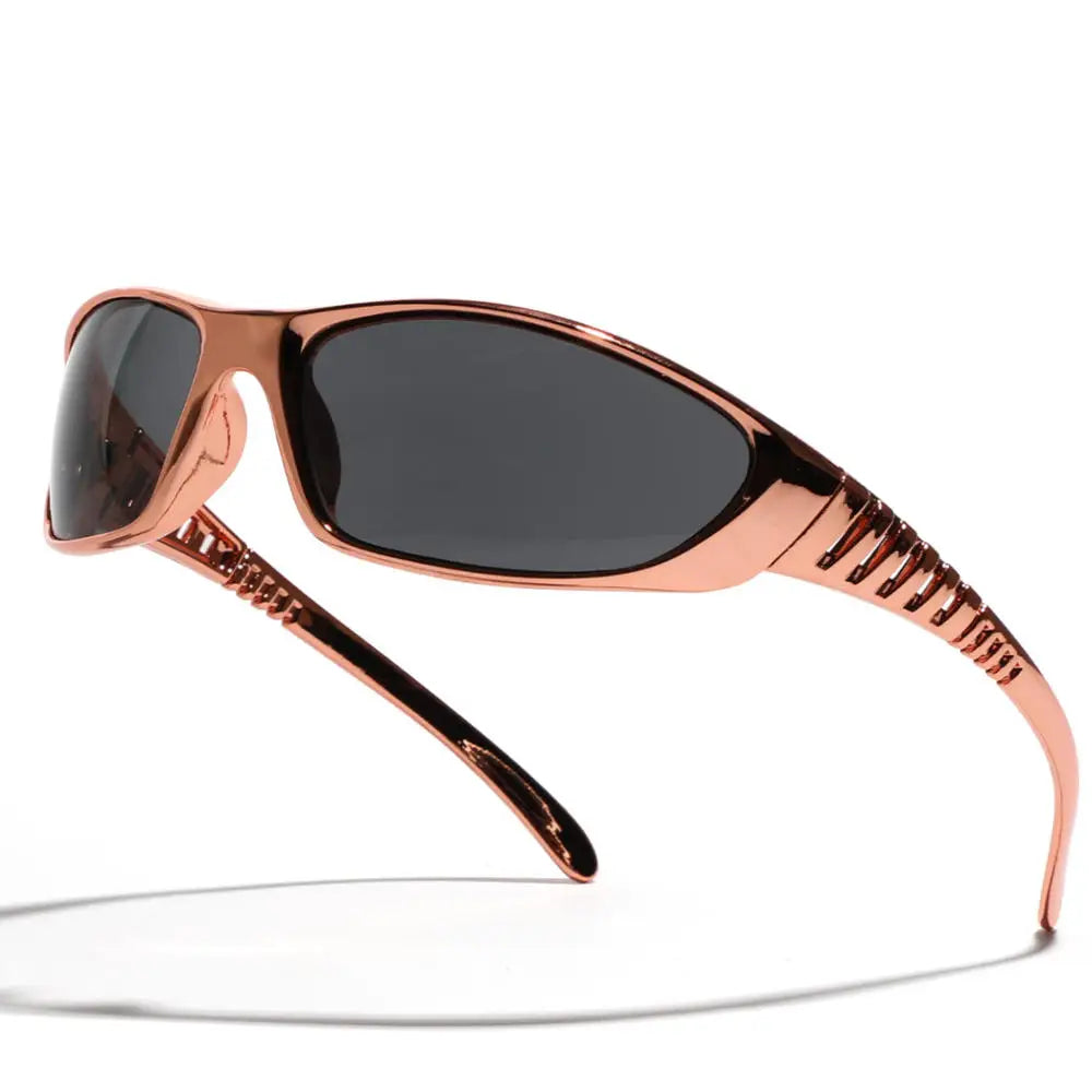 Silver Futuristic Sunglasses | Hollow-Out Cyberpunk Eyewear | Trendy Unisex Fashion Shades | Women & Men | FREE SHIPPING