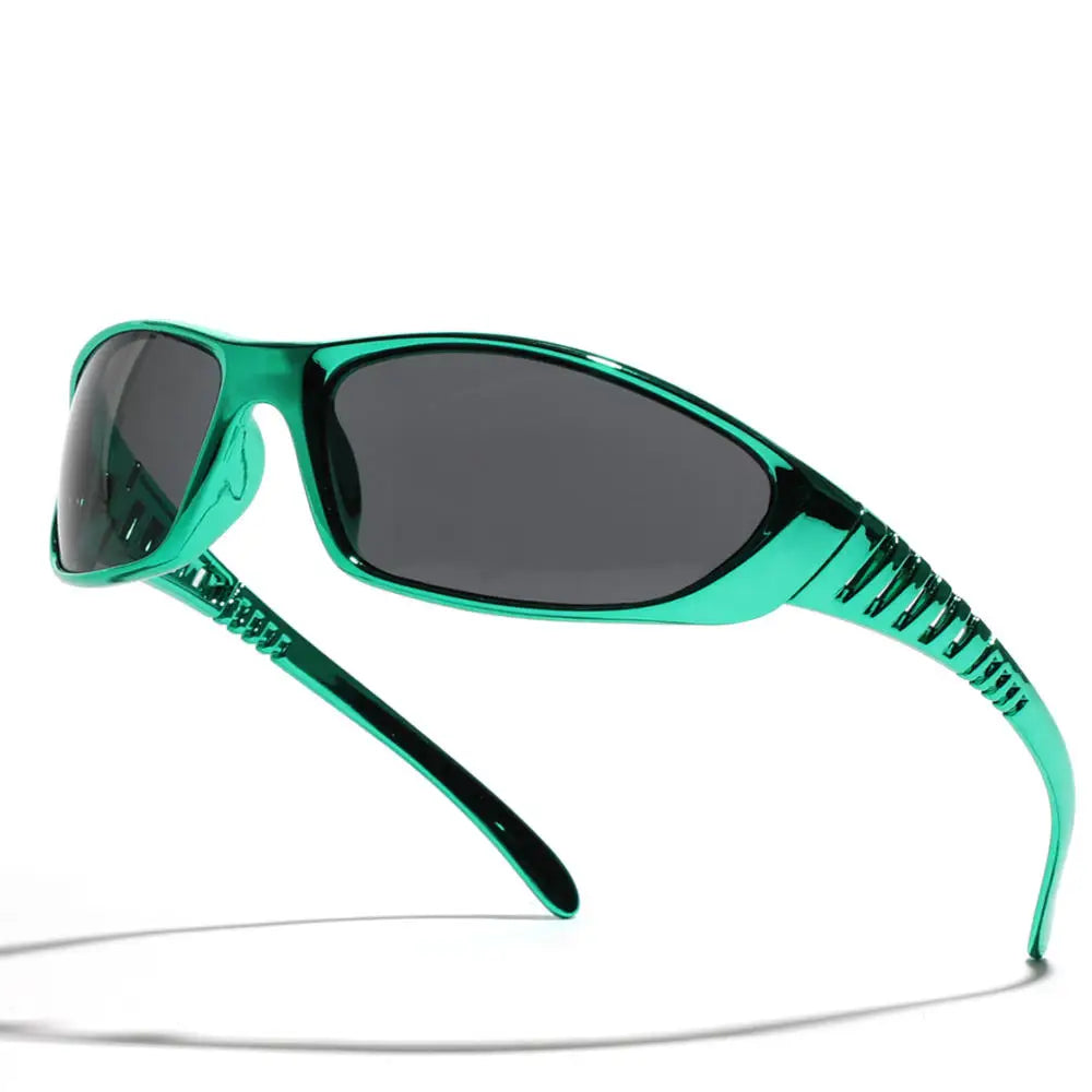 Silver Futuristic Sunglasses | Hollow-Out Cyberpunk Eyewear | Trendy Unisex Fashion Shades | Women & Men | FREE SHIPPING