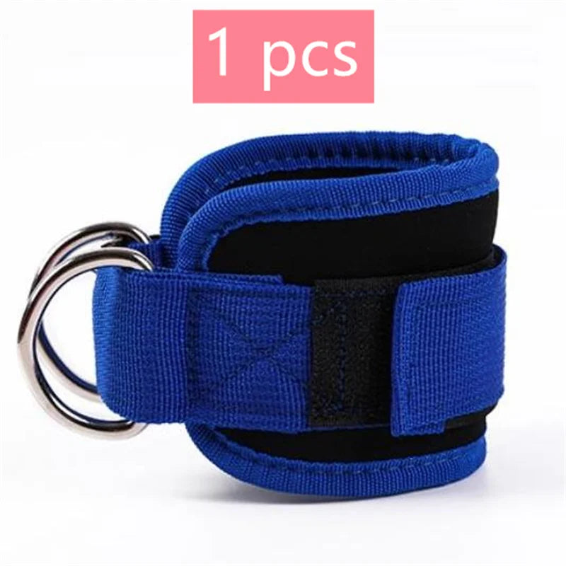 Cable Ankle Straps 1/2/4-Pack | Adjustable Double D-Ring Gym Ankle Cuffs | Glute & Leg Training | FREE SHIPPING 💪