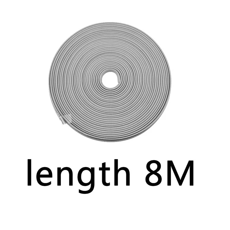 Universal Car Rim Protector Strip | 8M Wheel Edge Guard | Scratch & Curb Rash Protection | Tire Trim Styling | FREE SHIPPING