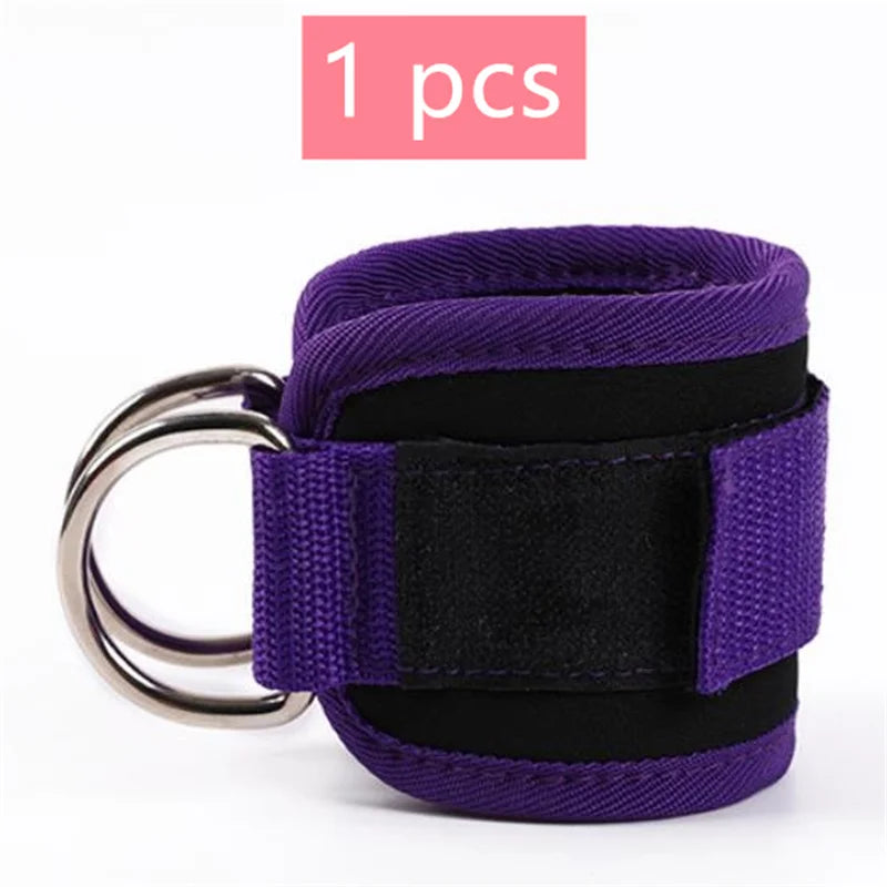 Cable Ankle Straps 1/2/4-Pack | Adjustable Double D-Ring Gym Ankle Cuffs | Glute & Leg Training | FREE SHIPPING 💪