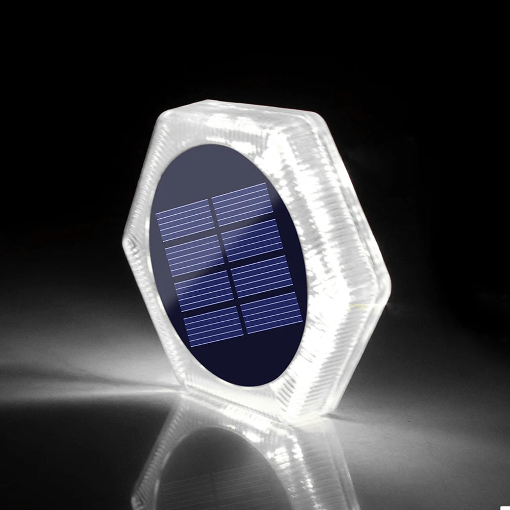 Solar Ground Light Waterproof IP68 Heavy Duty Solar Deck Light for Driveway Pathway Step Garden Outdoor LED Pathway Lighting