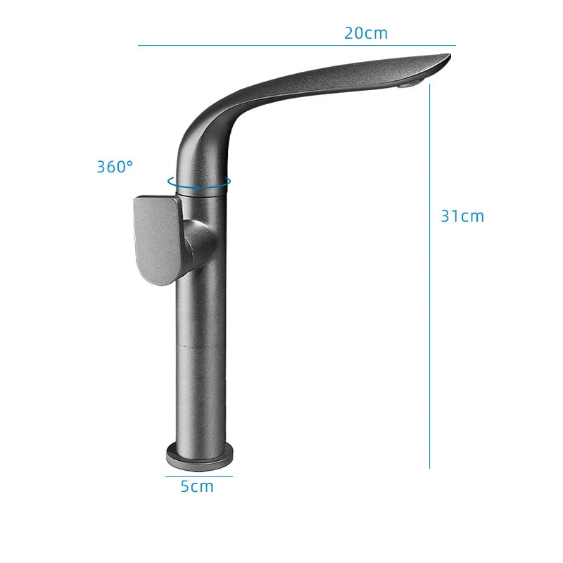 Brushed Gold Basin Faucet Brass Bathroom Faucet Mixer Tap Gold Wash basin Faucet Single Handle Hot & Cold Lavotory Faucet