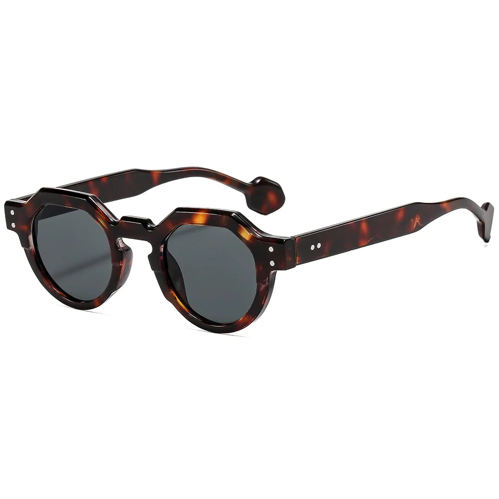 Women's Small Irregular Square Sunglasses | Retro Round Rivet Punk Shades | UV400 Unisex Fashion Eyewear | FREE SHIPPING 🕶️✨