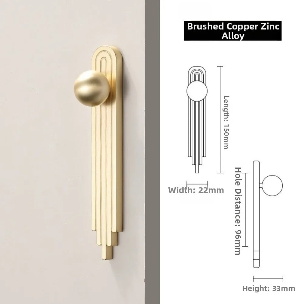 Luxury Gold Cabinet Handle | Modern Minimalist French Style Drawer Pull | Wardrobe & Furniture Handle | FREE SHIPPING ✨🏡