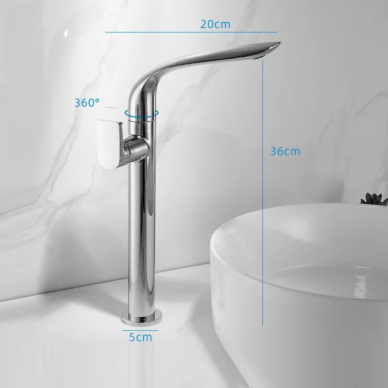 Brushed Gold Basin Faucet Brass Bathroom Faucet Mixer Tap Gold Wash basin Faucet Single Handle Hot & Cold Lavotory Faucet