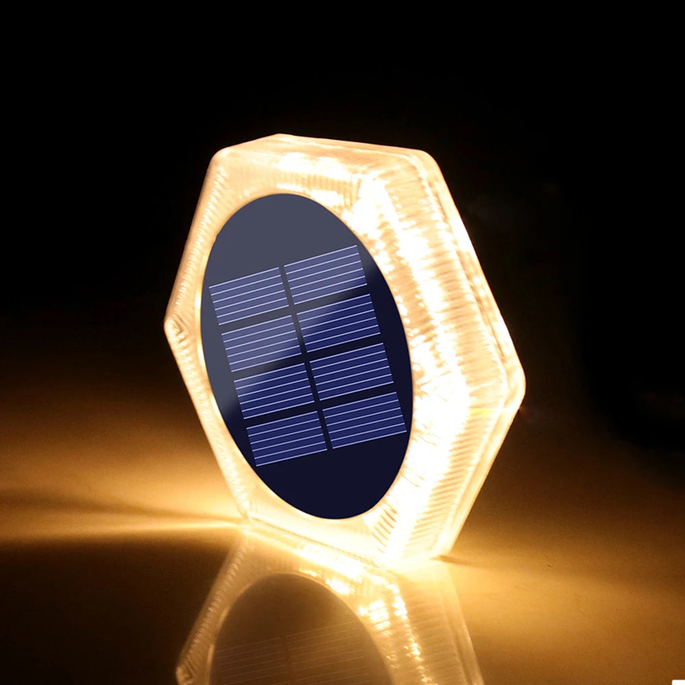 Solar Ground Light Waterproof IP68 Heavy Duty Solar Deck Light for Driveway Pathway Step Garden Outdoor LED Pathway Lighting