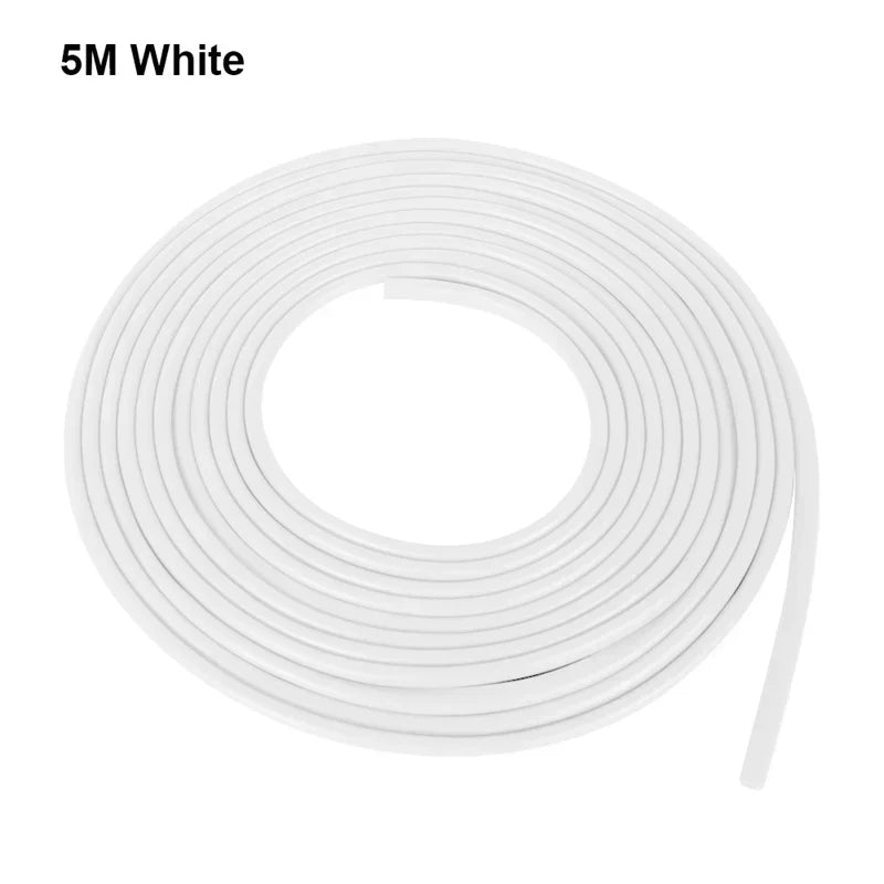 5M Transparent Car Door Edge PVC Scratch Protector Strips Car Anti-collision Sealing Strip Door Anti-scratch Transparent Strip