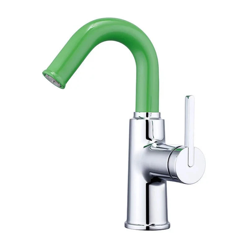VGX Colorful Bathroom Faucets Brass Basin Mixer Sink Faucet Gourmet Pink Basin Faucet Washbasin Tapware Hot Cold Water Tap