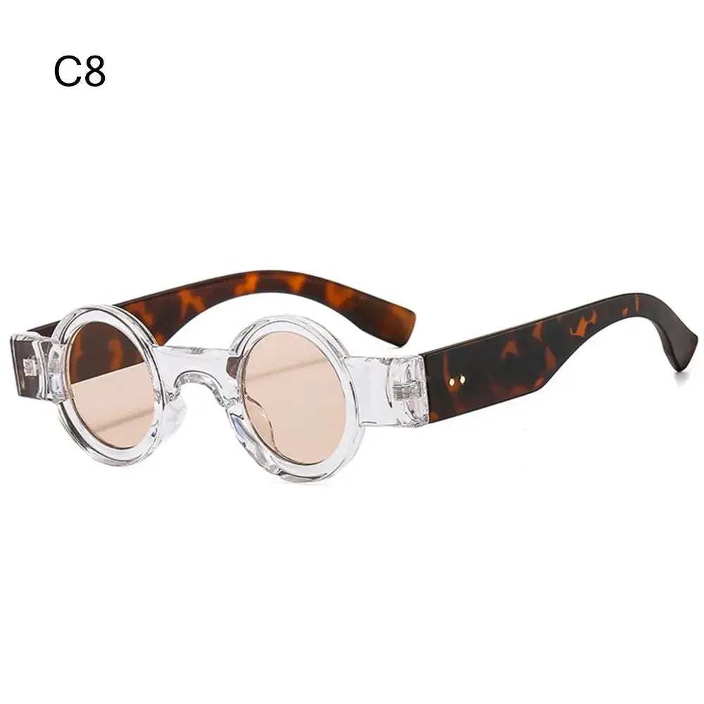 INS Small Round Sunglasses | Retro Punk UV400 Clear Ocean Lens | Unisex Fashion Shades | FREE SHIPPING 🕶️✨