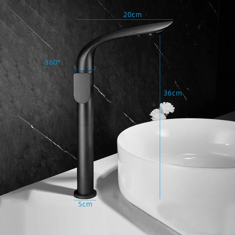 Brushed Gold Basin Faucet Brass Bathroom Faucet Mixer Tap Gold Wash basin Faucet Single Handle Hot & Cold Lavotory Faucet
