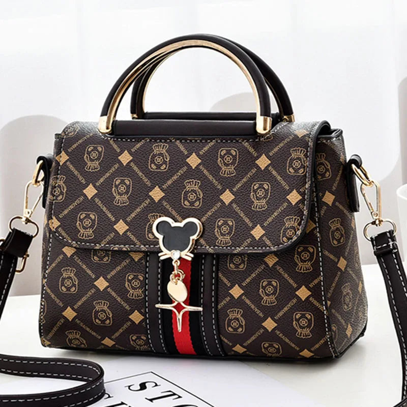 Women's Monogram Shoulder Bag | Luxury-Style Leather Tote Handbag | Printed Single-Shoulder Purse | FREE SHIPPING 👜✨