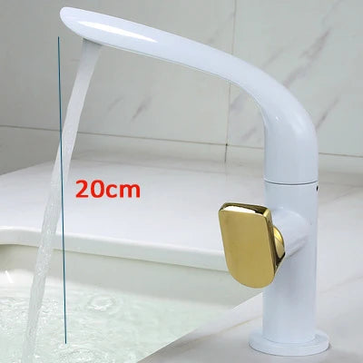 Brushed Gold Basin Faucet Brass Bathroom Faucet Mixer Tap Gold Wash basin Faucet Single Handle Hot & Cold Lavotory Faucet