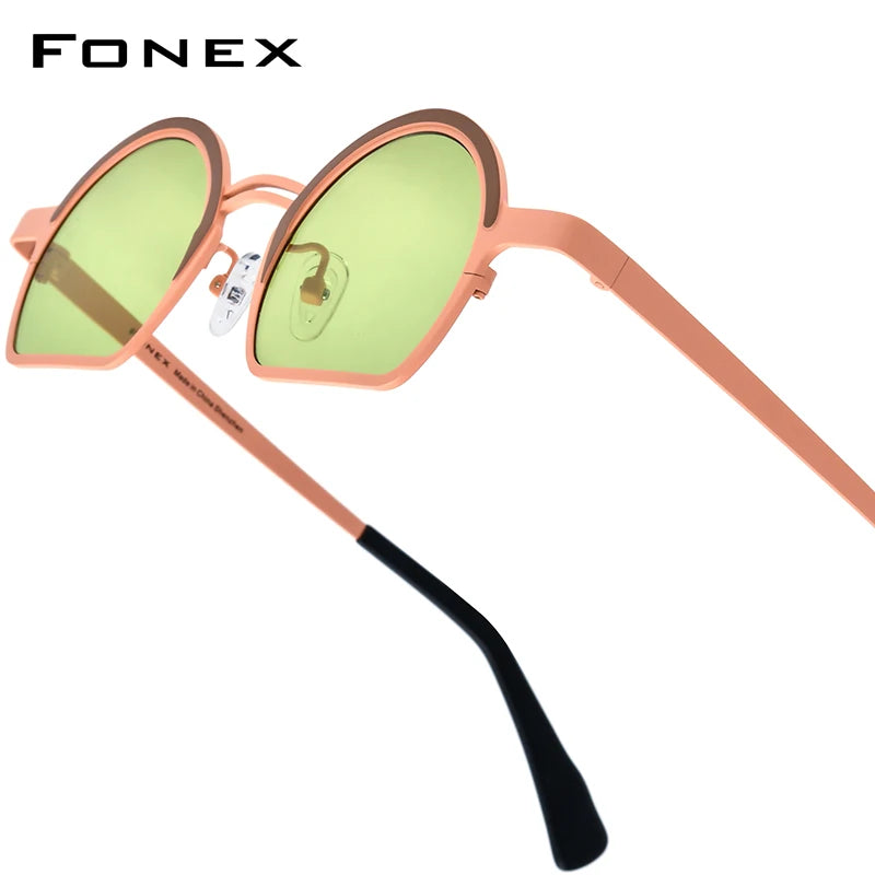 FONEX Titanium Polarized Sunglasses | Vintage Retro Round Shades for Men & Women | Japanese Style | FREE SHIPPING 🕶️✨