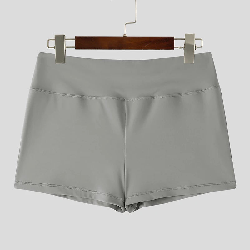 Men's Casual Shorts Elastic Waist Solid Color Jogger Shorts with Pockets Summer Streetwear 2026
