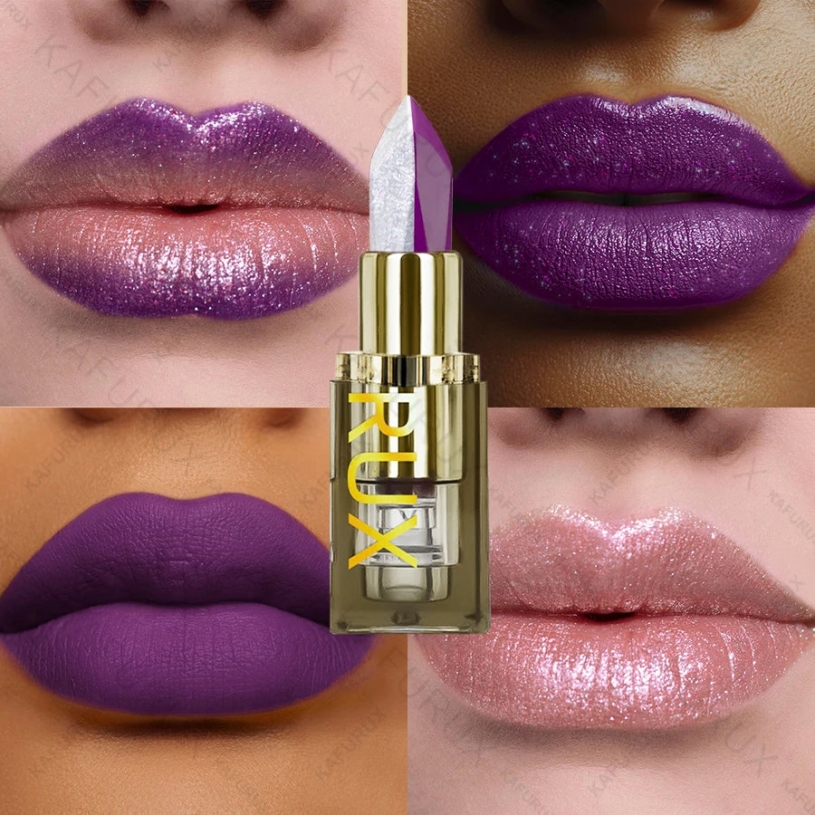 11 Color Two-tone  Lipstick Purple Black Glitter Matte 2 pc Lipsticks Makeup Easy To Use Lip Tint Makeup Gifts Red Black Cosmetics