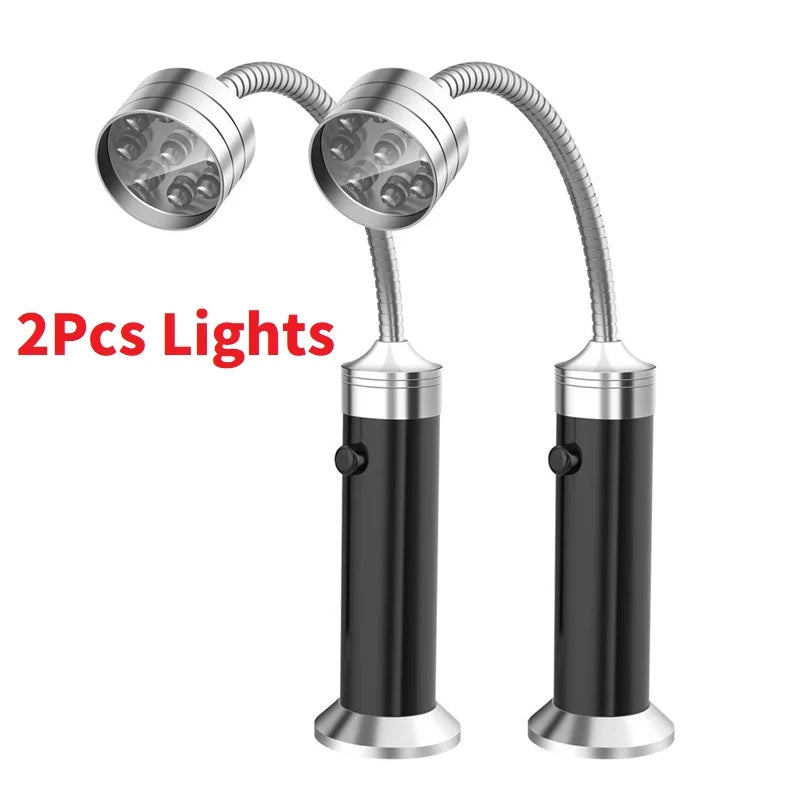 Double-Head LED Grill Light | Heat-Resistant Flexible BBQ Lamp for Night Fishing, Camping & Outdoor Cooking