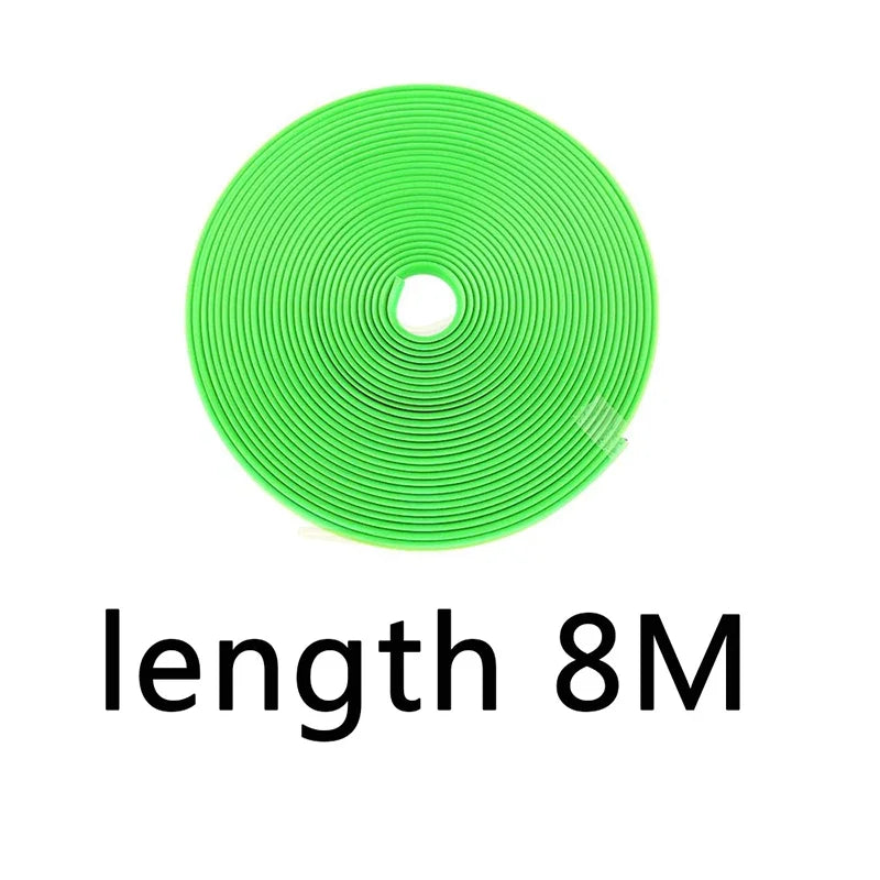 Universal Car Rim Protector Strip | 8M Wheel Edge Guard | Scratch & Curb Rash Protection | Tire Trim Styling | FREE SHIPPING