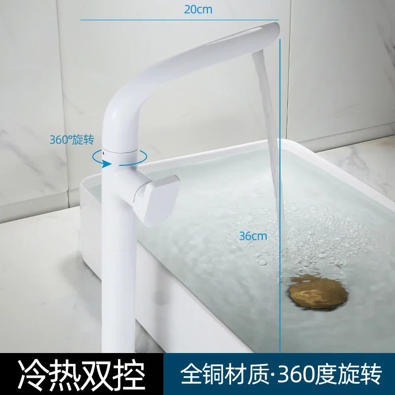 Brushed Gold Basin Faucet Brass Bathroom Faucet Mixer Tap Gold Wash basin Faucet Single Handle Hot & Cold Lavotory Faucet