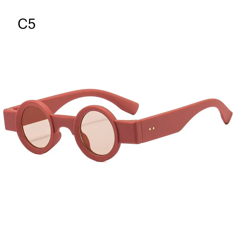 INS Small Round Sunglasses | Retro Punk UV400 Clear Ocean Lens | Unisex Fashion Shades | FREE SHIPPING 🕶️✨