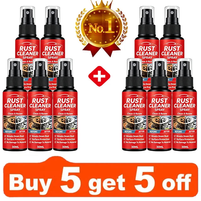 Rust Remover Spray for Metal Surfaces, Household Appliances, Auto Wheels & Tire Rust Cleaner