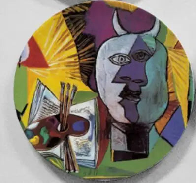 Picasso Inspired Abstract Ceramic Decorative Plate Wall Art Hanging Display Serving Tray