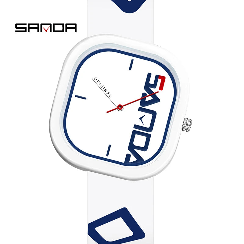 Original SANDA Men's Quartz Sports Watch | Waterproof Silicone Strap | Casual Fashion Wristwatch | Simple Design | FREE SHIPPING ⌚🏃‍♂️