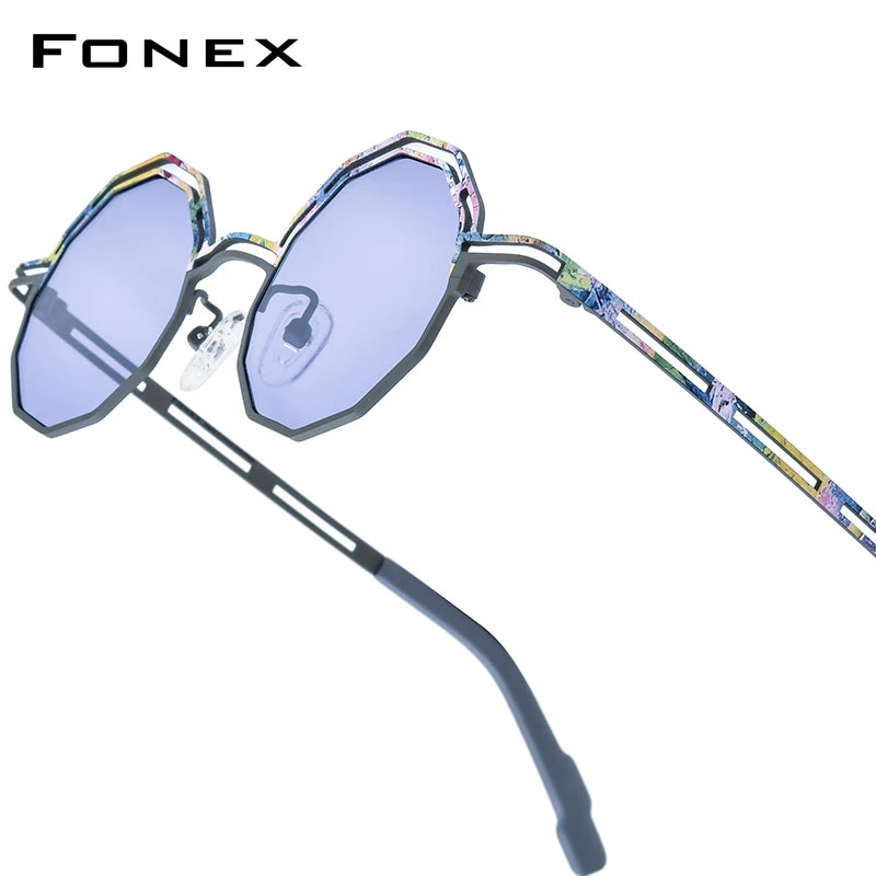 FONEX Titanium Polarized Sunglasses | Vintage Retro Round Shades for Men & Women | Japanese Style | FREE SHIPPING 🕶️✨